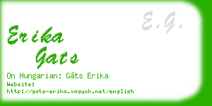 erika gats business card